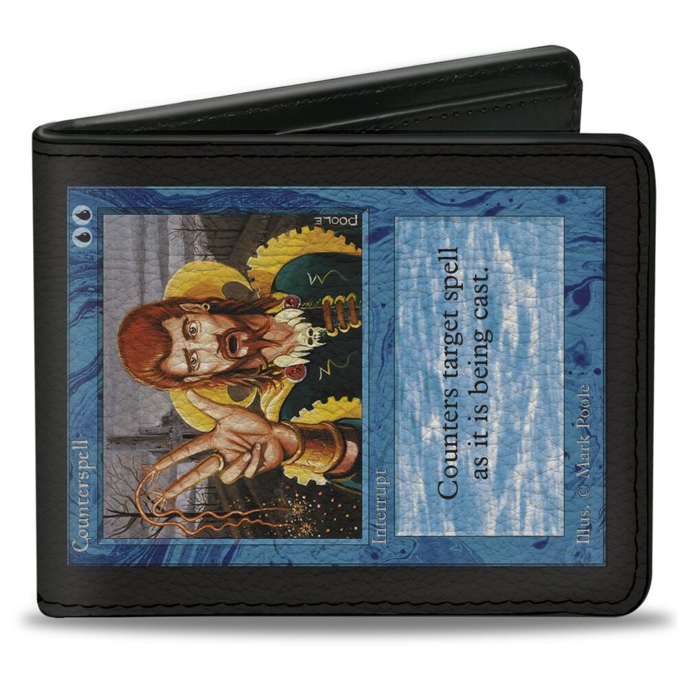 7366 Wizards Of The Coast Wallet, Bifold, Magic The Gathering Counterspell
